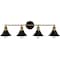 Quoizel Trafalgar 4-Light Matte Black Vanity Light TRF8633MBK - alternate 1